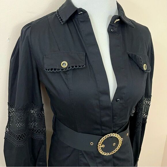 River Island Dresses & Skirts - River Island Prairie/ Punk/ Rockabilly Black Cotton Dress 2